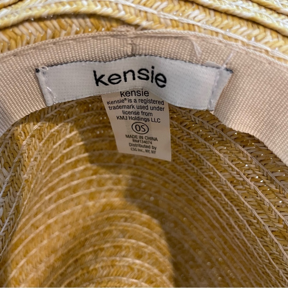 NWT Kensie Women's Sun Hat One Size Fits Most Straw Style Summer Beach Travel - Picture 5 of 6